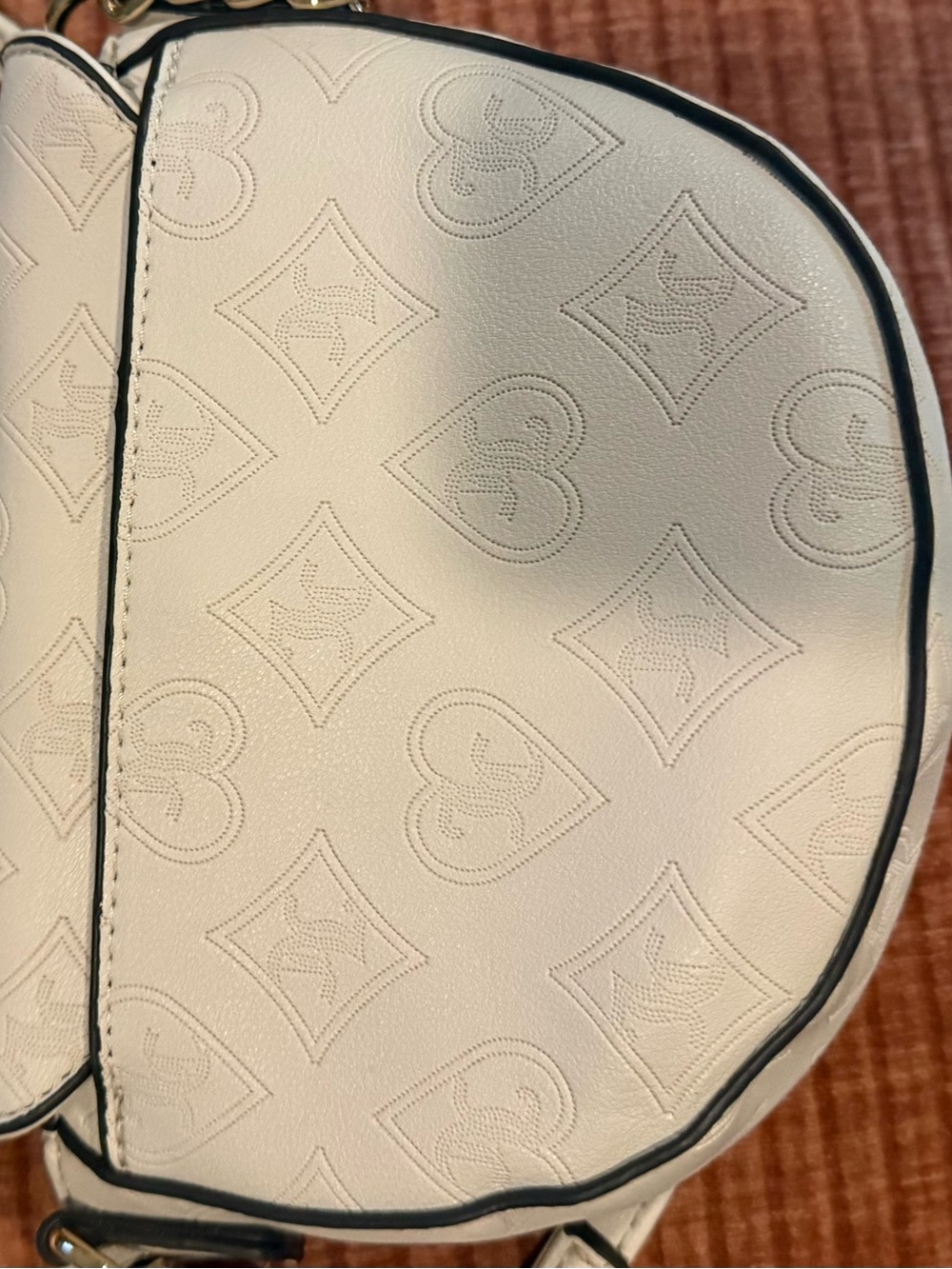 Juicy Couture Cream Mini Top-Handle Crossbody with Gold Hardware - Picture 7 of 14
